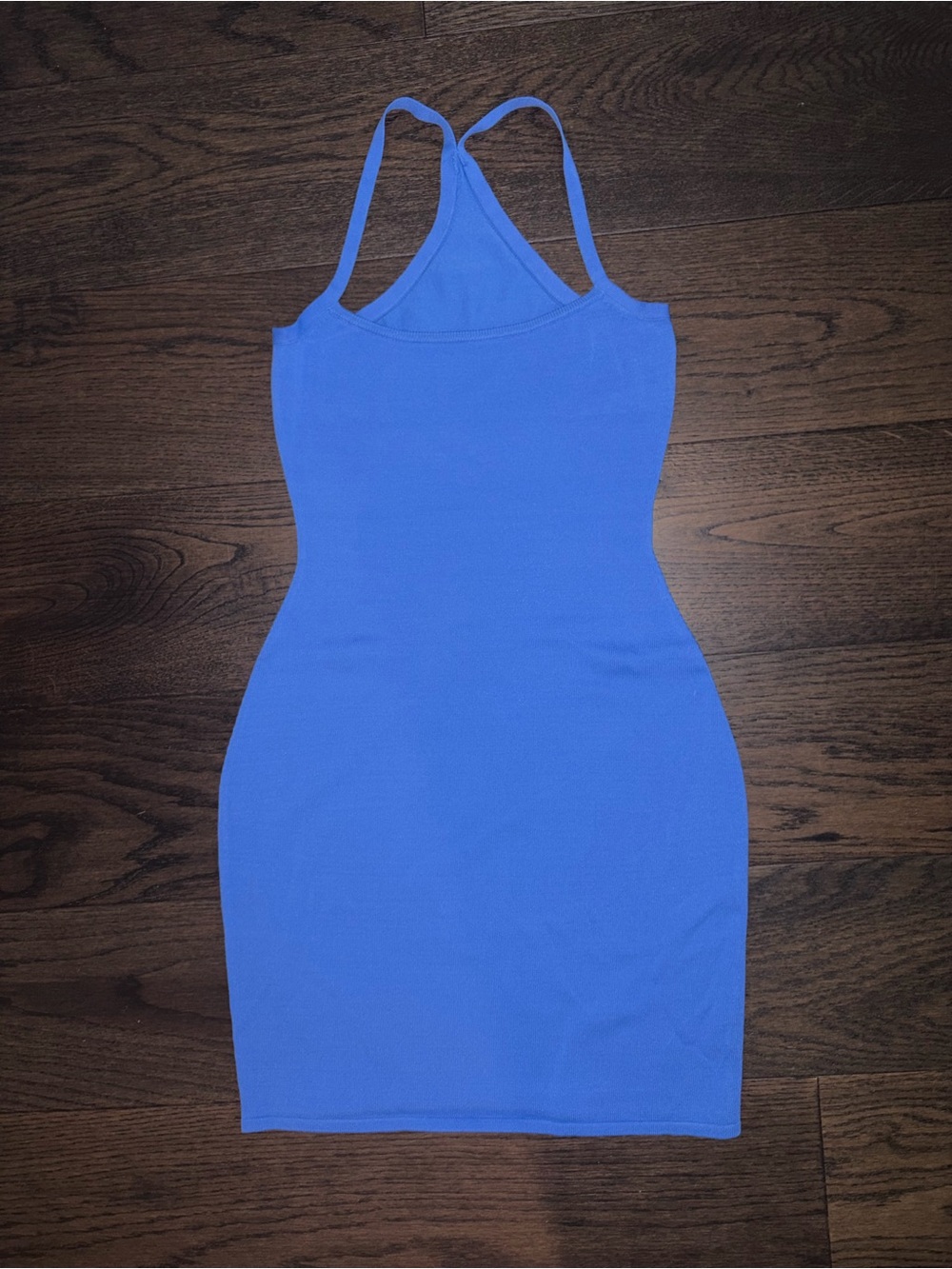 Cult Gaia Nissa Dress, Blue Crochet Floral Maxi Dress - Women's Racerback - Picture 2 of 3